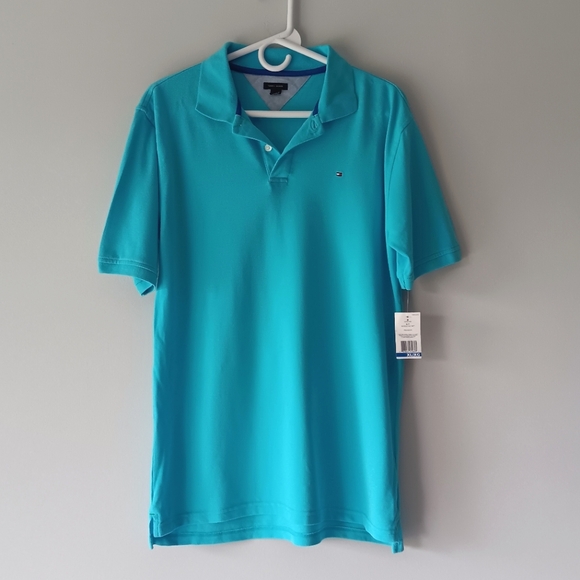 Tommy Hilfiger Other - New Tommy Hilfiger Boy's Polo Shirt Short-Sleeve Buttons Blue Extra Large XL 20